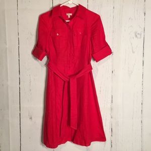 Talbots red dress